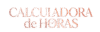 Logotipo Calculadora de Horas com relógio, ferramenta gratuita para calcular horas online